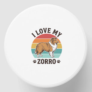I Love My Zorro Vintage Dog Lover Design_1 Mini Candle Favors