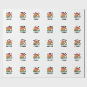 I Love My Zorro Vintage Dog Lover Design_1 Wrapping Paper
