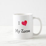 I Love My Zorse Coffee Mug at Zazzle