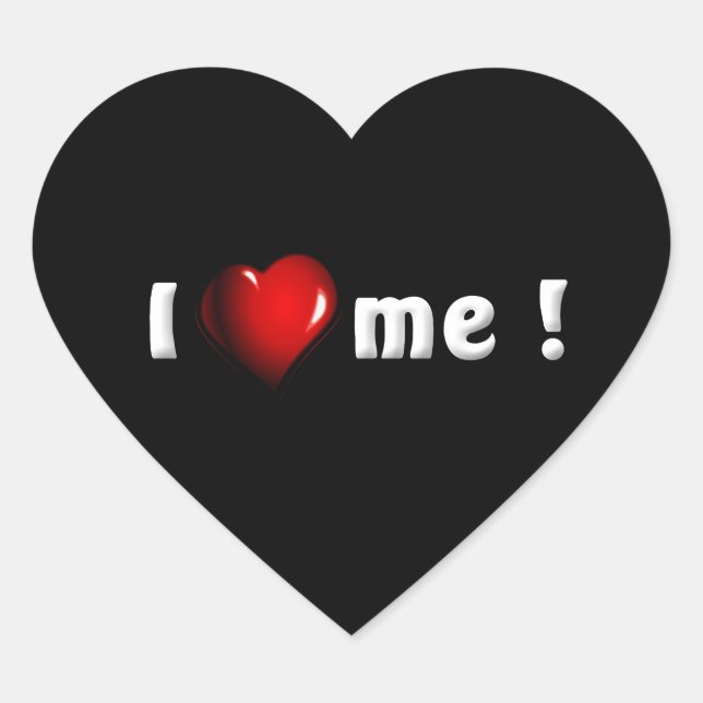 i-love-myself-417267_1920 CAUSES MOTIVATIONAL QUOT Heart Sticker (Front)