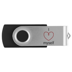I Love Myself Design Flash Drive