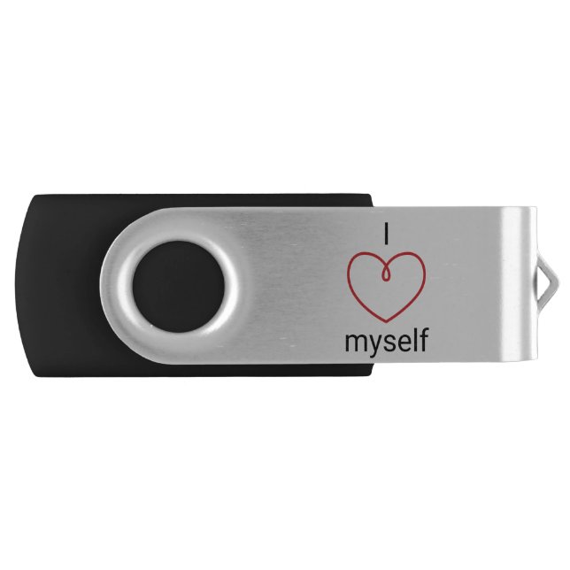 I Love Myself Design Flash Drive (Front)