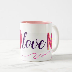 I Love Myself elegant Two-Tone Coffee Mug