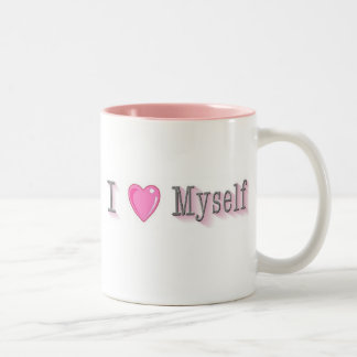 I Love Myself Two-Tone Coffee Mug