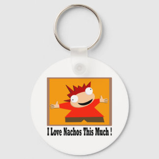 I Love Nachos T-Shirt Keychain