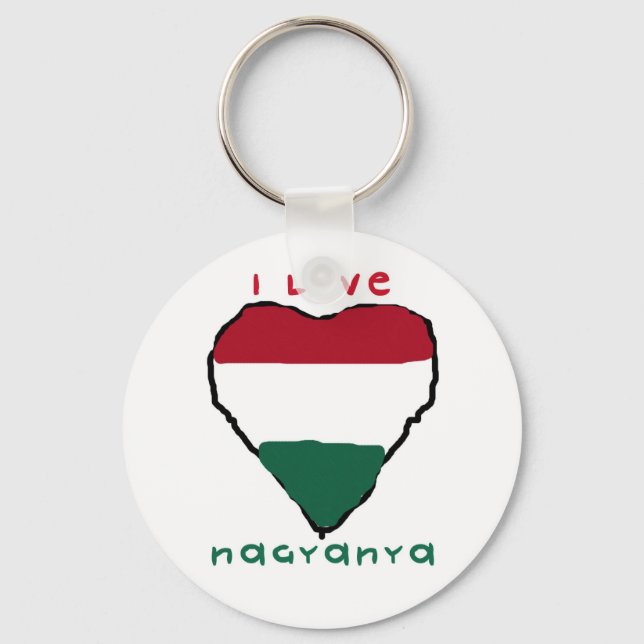 I Love Nagyanya Keychain (Front)