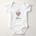 I Love Nana Baby Jersey Bodysuit at Zazzle