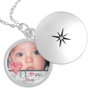 I Love Nana Photo Locket Necklace