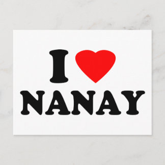 I Love Nanay Postcard