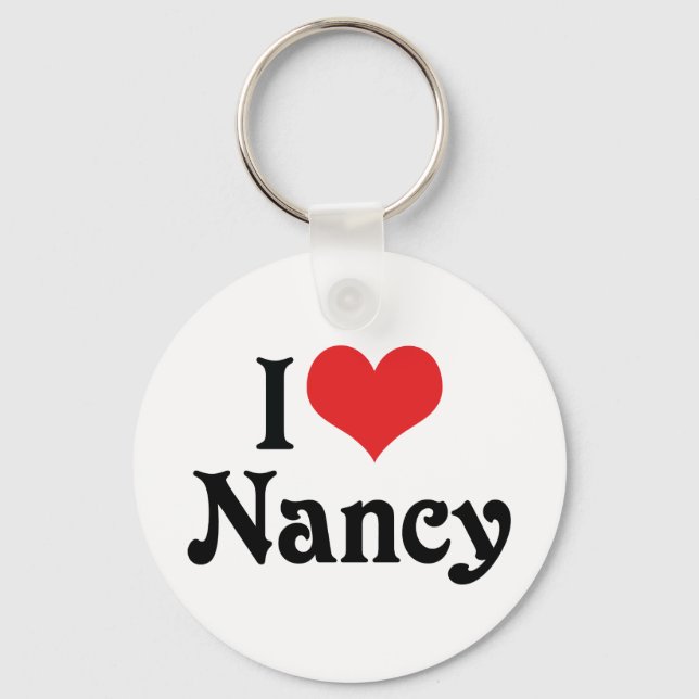 I Love Nancy Keychain (Front)