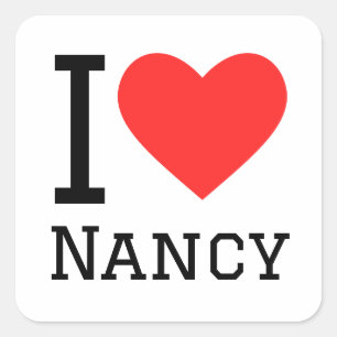I love Nancy Square Sticker