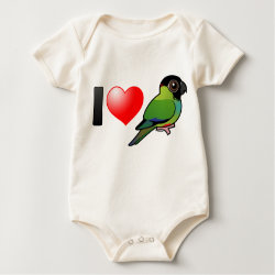 I Love Nanday Conures Infant Organic Creeper