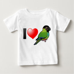 I Love Nanday Conures Baby Fine Jersey T-Shirt