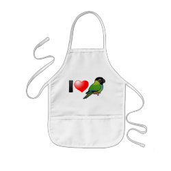 I Love Nanday Conures Kid's Apron