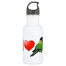 I Love Nanday Conures Water Bottle (24 oz)