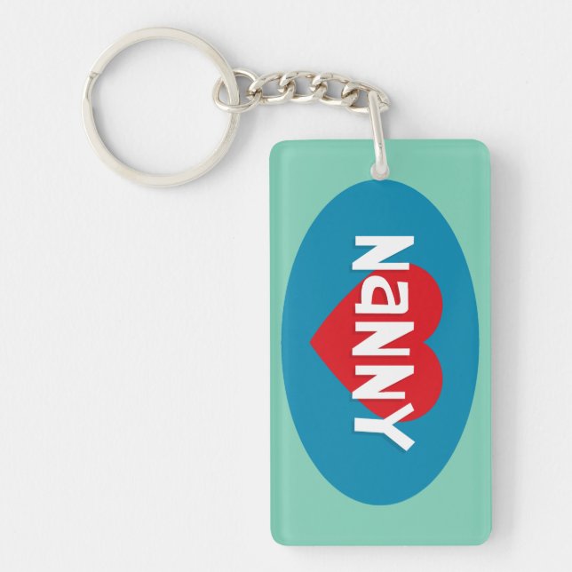 I Love NANNY Keychain (Front)