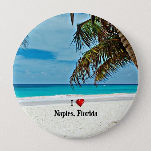 I Love Naples Florida  Button