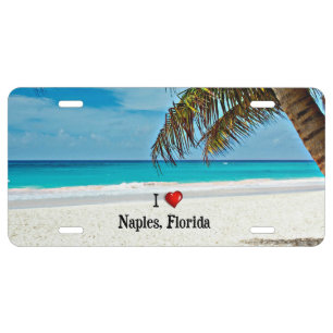 I Love Naples, Florida License Plate