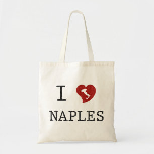 I Love Naples Vintage Italian Tote Bag
