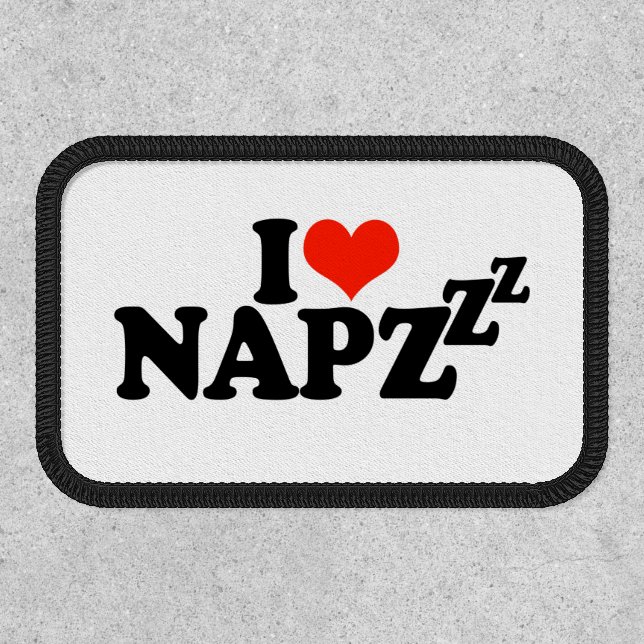 I Love Naps - Funny Saying Patch (Front)