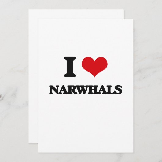 I love Narwhals (Front/Back)