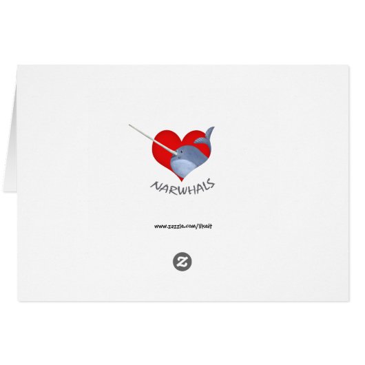 I love Narwhals (Back Horizontal)