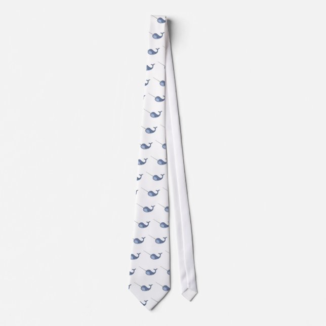 I love Narwhals Neck Tie (Front)