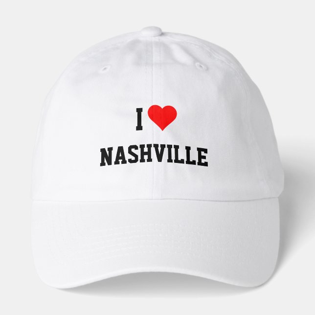 I Love Nashville  Hat (Front)