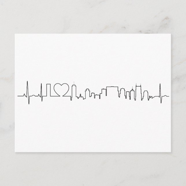 I love Nashville in a extraordinary style Postcard (Front)