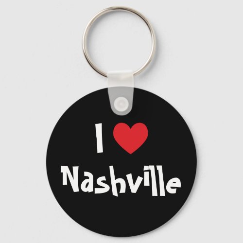 I Love Nashville Keychain