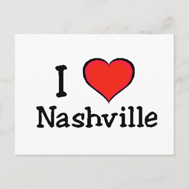 I Love Nashville Postcard (Front)