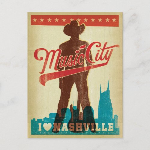 I Love Nashville Postcard