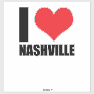 I love Nashville Sticker