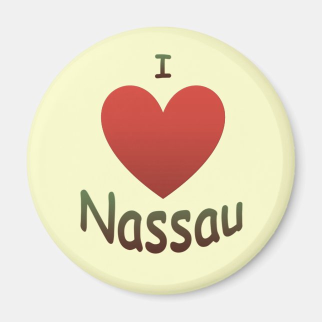 I Love Nassau Magnet (Front)