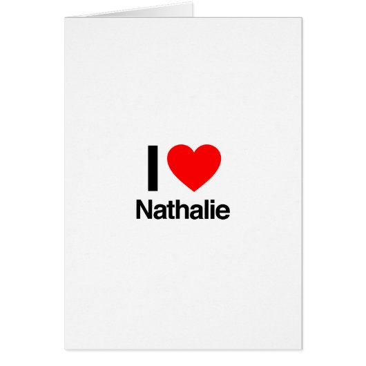 i love nathalie cards (Front)