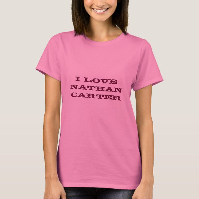 i love Nathan Carter top (Front)