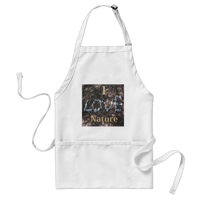 I Love Nature Apparel and Gifts Adult Apron (Front)