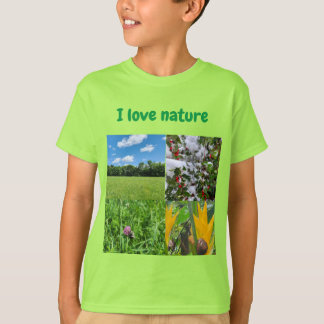 I Love Nature Kids Shirt