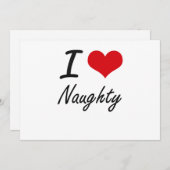 I Love Naughty (Front/Back)