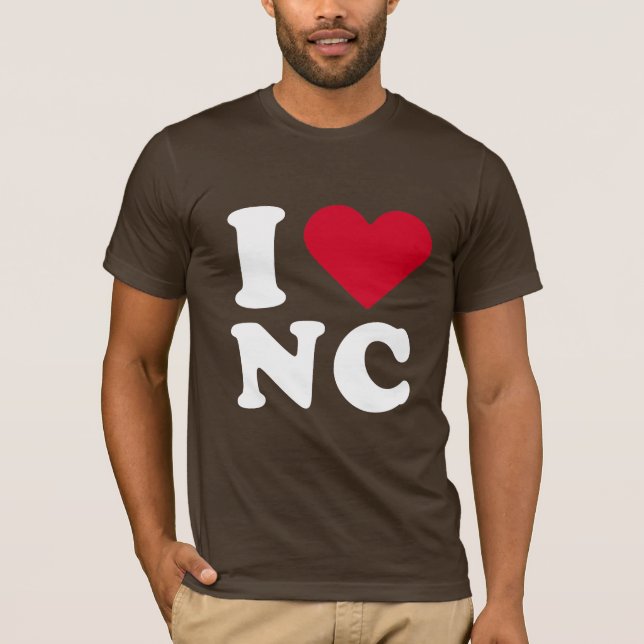 I LOVE NC T-Shirt (Front)