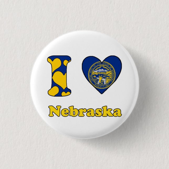 I love Nebraska Button (Front)