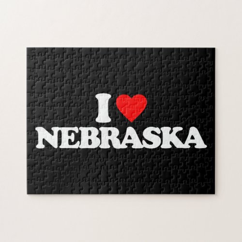 I LOVE NEBRASKA JIGSAW PUZZLE