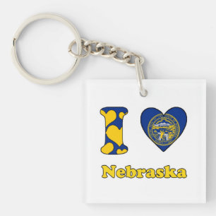 I love Nebraska Keychain