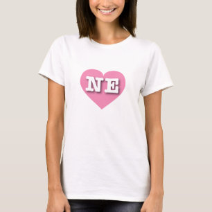 I love Nebraska - NE pink heart T-Shirt