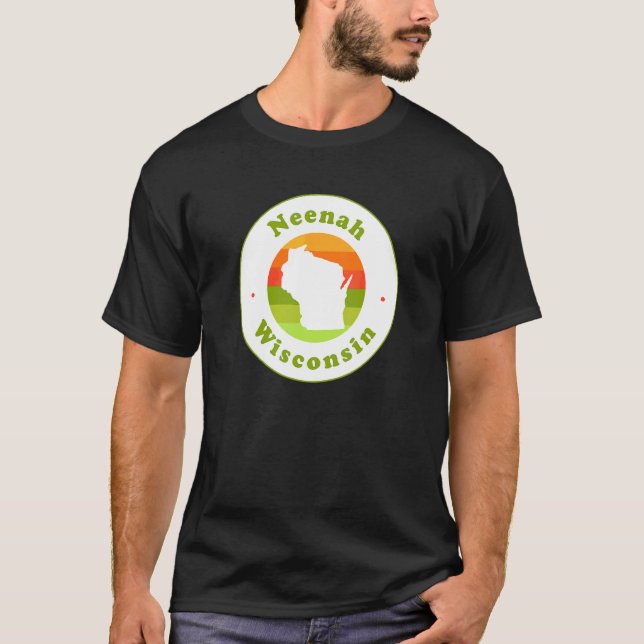 I Love Neenah Wisconsin Wi Vacation Souvenir T-Shirt (Front)
