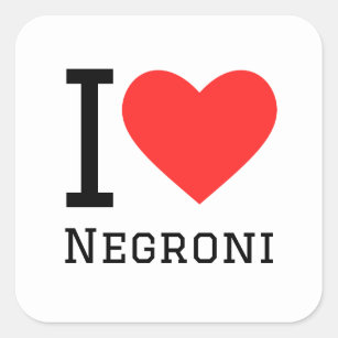 I love Negroni  Square Sticker