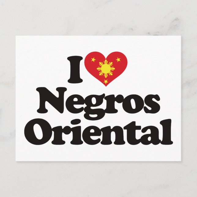 I Love Negros Oriental Postcard (Front)