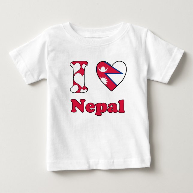 I love Nepal Baby T-Shirt (Front)