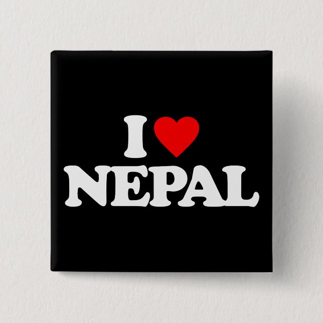 I LOVE NEPAL BUTTON (Front)