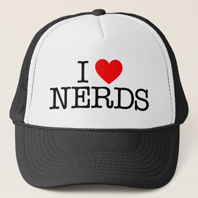 I Love Nerds. Trucker Hat (Front)